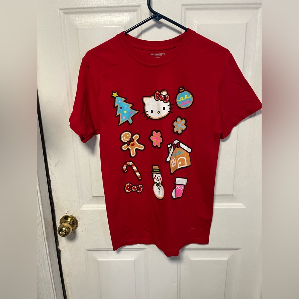 Hello Kitty Red Holiday Short Sleeve Tee